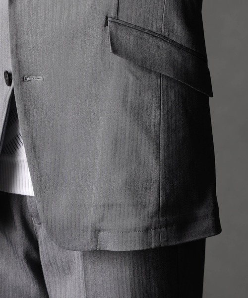 NICOLE CLUB FOR MEN（ニコルクラブフォーメン）の「ヘリンボンハイストレッチセットアップジャケット（その他アウター・メンズ・ネイビー/ブラック/チャコール・LARGE/X-LARGE/MEDIUM）」の8枚目の写真