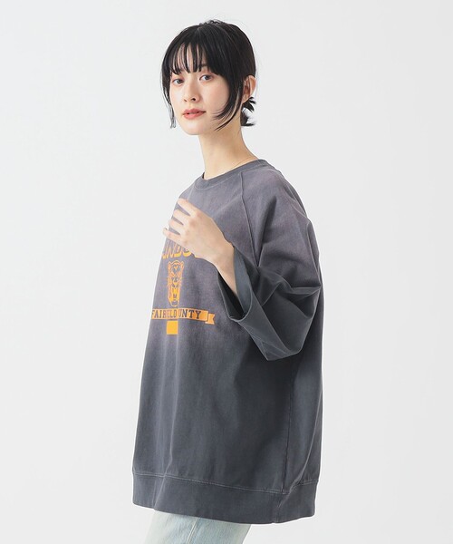 B:MING by BEAMS（ビーミングバイビームス）の「GULFCOAST SPORTSWEAR / プリント プルオーバー（Tシャツ/カットソー・レディース・チャコールグレー/ブラウン/ネイビー・MEDIUM）」の5枚目の写真