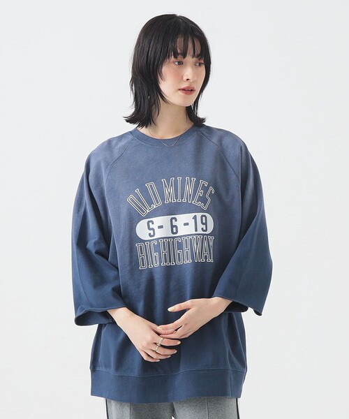 B:MING by BEAMS（ビーミングバイビームス）の「GULFCOAST SPORTSWEAR / プリント プルオーバー（Tシャツ/カットソー・レディース・チャコールグレー/ブラウン/ネイビー・MEDIUM）」の3枚目の写真
