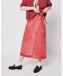 Wrapped cotton skirt