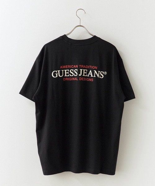 GUESS JEANS（ゲスジーンズ）の「GUESS JEANS/ゲスジーンズ GJ SS CN OS AMERICAN TRAD TEE Tシャツ（Tシャツ/カットソー・メンズ・ホワイト/ブラック・M/S/L）」の7枚目の写真