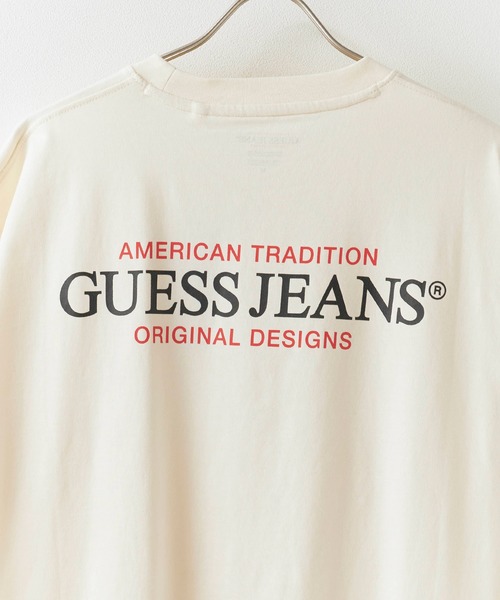 GUESS JEANS（ゲスジーンズ）の「GUESS JEANS/ゲスジーンズ GJ SS CN OS AMERICAN TRAD TEE Tシャツ（Tシャツ/カットソー・メンズ・ホワイト/ブラック・M/S/L）」の4枚目の写真