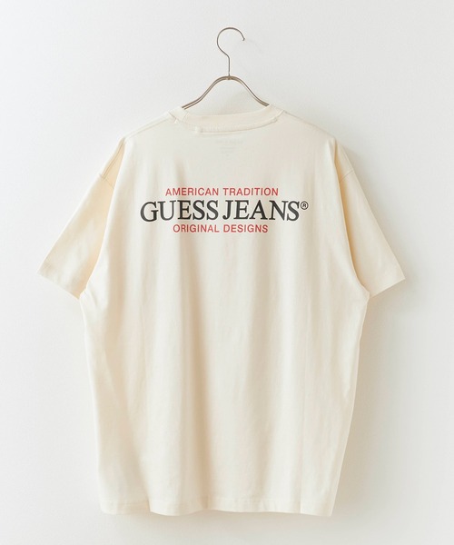 GUESS JEANS（ゲスジーンズ）の「GUESS JEANS/ゲスジーンズ GJ SS CN OS AMERICAN TRAD TEE Tシャツ（Tシャツ/カットソー・メンズ・ホワイト/ブラック・M/S/L）」の5枚目の写真