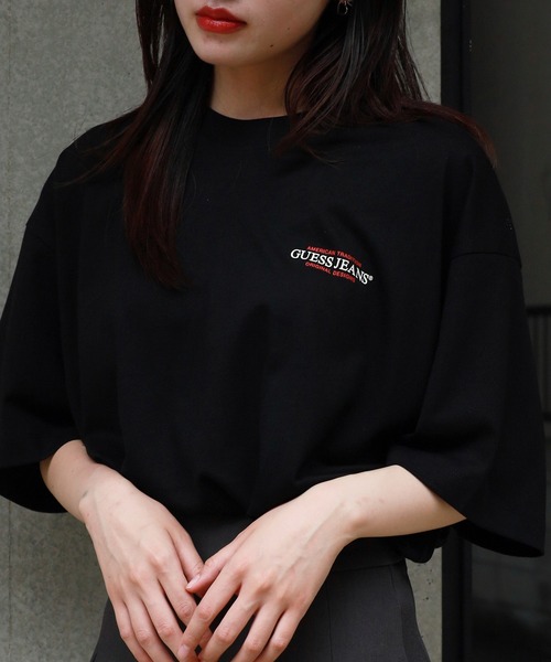 GUESS JEANS（ゲスジーンズ）の「GUESS JEANS/ゲスジーンズ GJ SS CN OS AMERICAN TRAD TEE Tシャツ（Tシャツ/カットソー・メンズ・ホワイト/ブラック・M/S/L）」の22枚目の写真