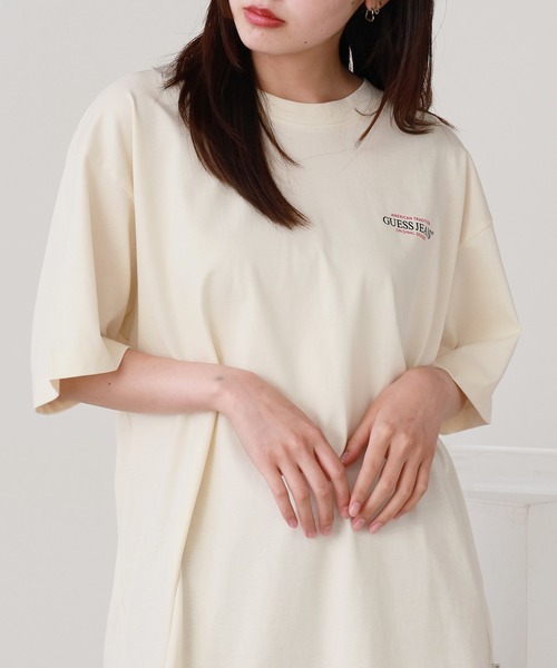 GUESS JEANS（ゲスジーンズ）の「GUESS JEANS/ゲスジーンズ GJ SS CN OS AMERICAN TRAD TEE Tシャツ（Tシャツ/カットソー・メンズ・ホワイト/ブラック・M/S/L）」の17枚目の写真