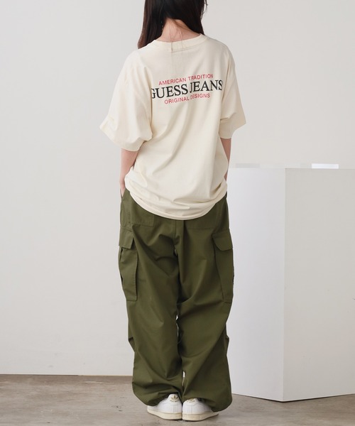 GUESS JEANS（ゲスジーンズ）の「GUESS JEANS/ゲスジーンズ GJ SS CN OS AMERICAN TRAD TEE Tシャツ（Tシャツ/カットソー・メンズ・ホワイト/ブラック・M/S/L）」の20枚目の写真