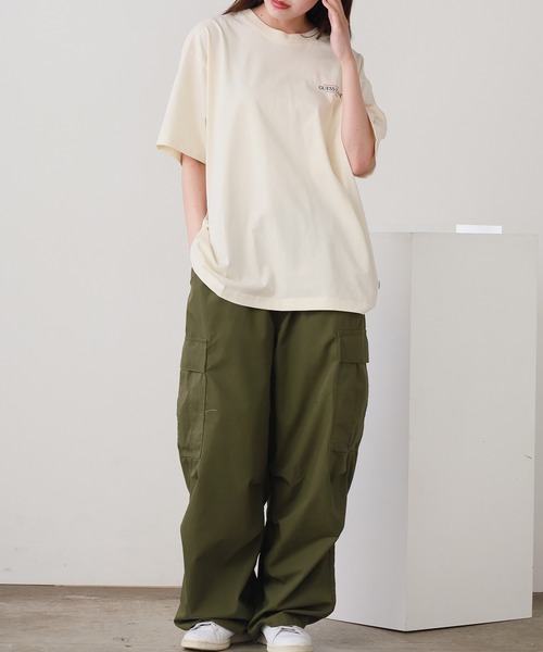 GUESS JEANS（ゲスジーンズ）の「GUESS JEANS/ゲスジーンズ GJ SS CN OS AMERICAN TRAD TEE Tシャツ（Tシャツ/カットソー・メンズ・ホワイト/ブラック・M/S/L）」の19枚目の写真