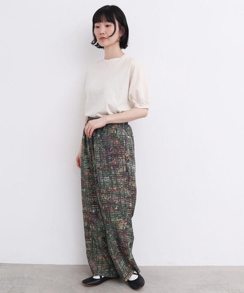 l'atelier du savon(アトリエドサボン)の「カラフルネップ天竺 パフ袖Tシャツ(Tシャツ/カットソー・レディース・イエロー/オフホワイト/ブラック・FREE)」の17枚目の写真