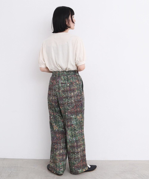 l'atelier du savon(アトリエドサボン)の「カラフルネップ天竺 パフ袖Tシャツ(Tシャツ/カットソー・レディース・イエロー/オフホワイト/ブラック・FREE)」の18枚目の写真