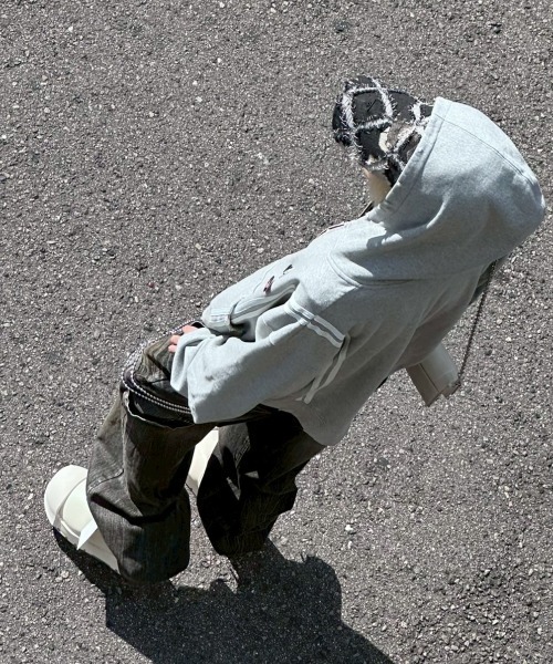 I FEEL LUCKY（アイフィールラッキー）の「【IFEELLUCKY】Big x2 Double carpenter pants / 【アイフィールラッキー】ビック×2ダブルカーペンターパンツ（デニムパンツ・メンズ・チャコール/ブラック・S/M）」の18枚目の写真