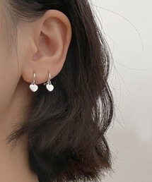 almo | シンプルチャームリングピアス/ペア(RO)(ピアス(両耳用))