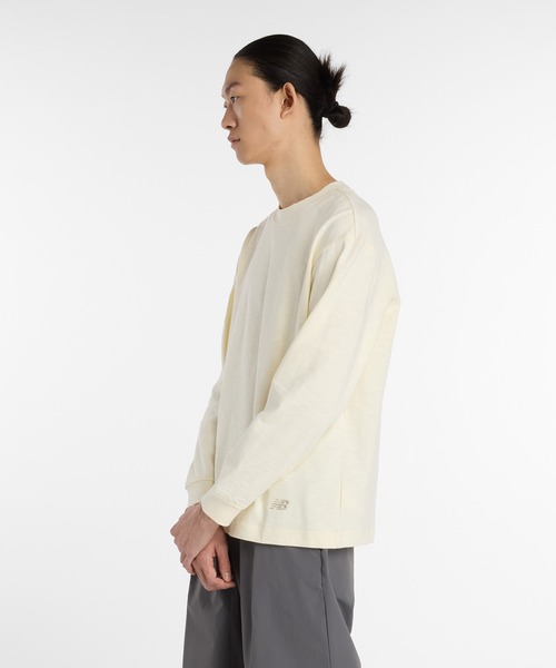 NEW BALANCE(ニューバランス)の「NB GREY ロングスリーブ(Tシャツ/カットソー・メンズ・アイボリー/ネイビー/ダークグレー・X-LARGE/LARGE/MEDIUM/SMALL/XX-LARGE)」の15枚目の写真