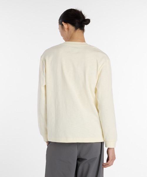 NEW BALANCE(ニューバランス)の「NB GREY ロングスリーブ(Tシャツ/カットソー・メンズ・アイボリー/ネイビー/ダークグレー・X-LARGE/LARGE/MEDIUM/SMALL/XX-LARGE)」の16枚目の写真