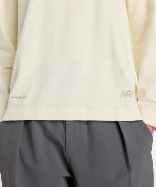 NEW BALANCE(ニューバランス)の「NB GREY ロングスリーブ(Tシャツ/カットソー・メンズ・アイボリー/ネイビー/ダークグレー・X-LARGE/LARGE/MEDIUM/SMALL/XX-LARGE)」の18枚目の写真
