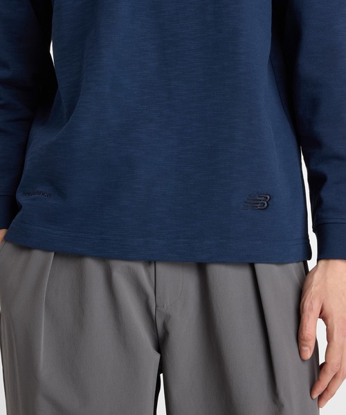 NEW BALANCE(ニューバランス)の「NB GREY ロングスリーブ(Tシャツ/カットソー・メンズ・アイボリー/ネイビー/ダークグレー・X-LARGE/LARGE/MEDIUM/SMALL/XX-LARGE)」の12枚目の写真