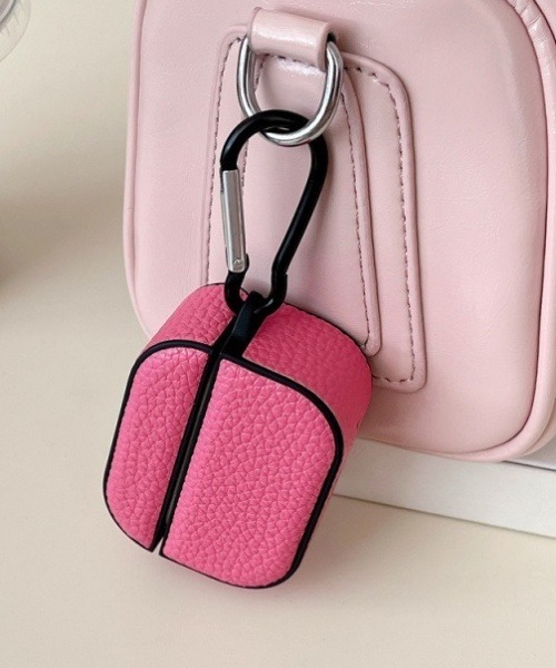 Fun & Daily（ファンアンドデイリー）の「F&D : カラーairpods ケース (AirPods 4)（ヘッドフォン/イヤホン・レディース・ベージュ/グリーン/ピンク・FREE）」の2枚目の写真