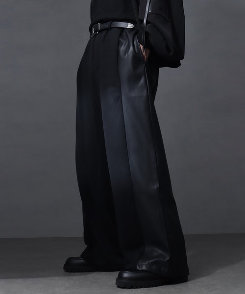 パンツ peoplesense Vintage Washed Black Wide L パンツ peoplesense