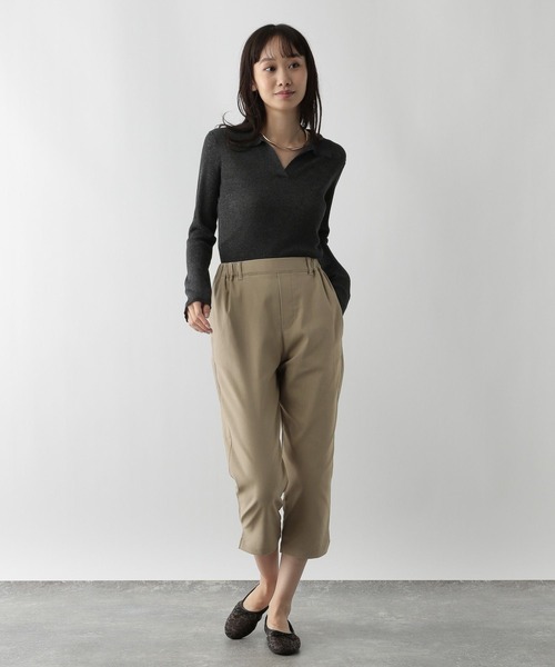 FOUND GOOD(ファウンドグッド)の「ハイパーストレッチサブリナP(その他パンツ・レディース・ネイビー/ベージュ/アイボリー/ブラック・S/M/L)」の9枚目の写真