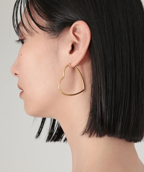 BABYLONE（バビロン）の「【HARPIE】HEART PIERCE AGLAE（ピアス（両耳用）・レディース・ブラウン系その他・FREE）」の4枚目の写真