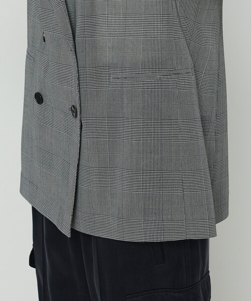 K.T KIYOKO TAKASE(キヨコタカセ)の「グレンチェック スリーブレスジャケット(ベスト・レディース・ブラック・7号/9号)」の11枚目の写真