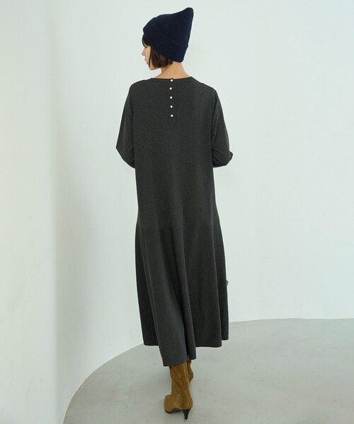 セール】【野呂佳代さん着用】マイビューティニット フレアワンピース