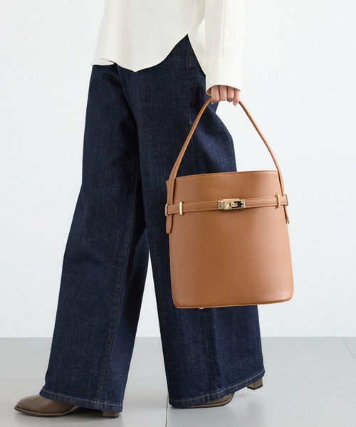 VELETTO（ベレット）の「BARNYARDSTORM / 【VELETTO / ヴェレット】/ バックルバッグ（ハンドバッグ・レディース・ブラック/キャメル・FREE）」の10枚目の写真