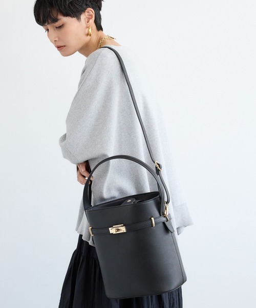 VELETTO（ベレット）の「BARNYARDSTORM / 【VELETTO / ヴェレット】/ バックルバッグ（ハンドバッグ・レディース・ブラック/キャメル・FREE）」の13枚目の写真