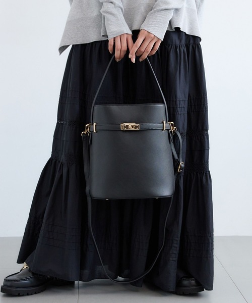 VELETTO（ベレット）の「BARNYARDSTORM / 【VELETTO / ヴェレット】/ バックルバッグ（ハンドバッグ・レディース・ブラック/キャメル・FREE）」の20枚目の写真