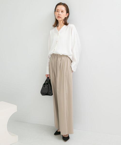 URBAN RESEARCH ROSSO WOMEN(アーバンリサーチ ロッソ)の「ウォッシャブルイージータックパンツ(その他パンツ・レディース・ベージュ系その他/グレー/ブラック・36/38)」の22枚目の写真