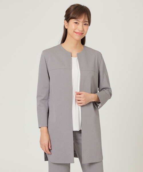 【未使用】TRANCE WORK ノーカラージャケット&パンツ ブラック 未使用】TRANCE WORK ノーカラージャケット&パンツ ブラック 未