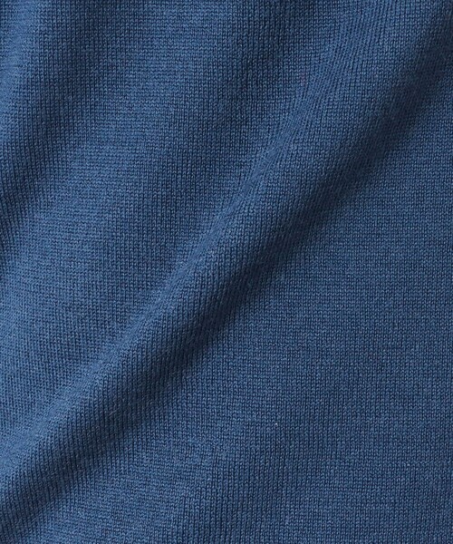 NOLLEY’S（ノーリーズ）の「14G成型 ウォッシャブル NSN長袖ポロニット 25AW（ニット/セーター・メンズ・レンガ/ブラック/グレイッシュベージュ/グレイッシュブルー・S/M/L）」の10枚目の写真