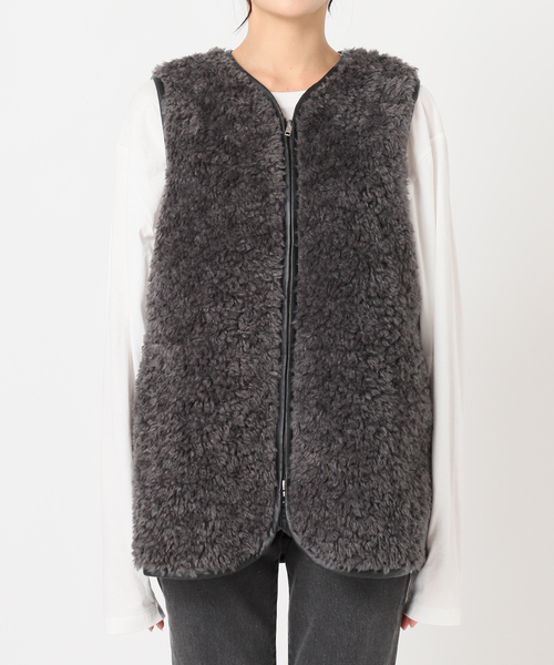 JOURNAL STANDARD relumeシープフェイクファージップベスト WEB限定追加》シープフェイクファージップベスト（ベスト