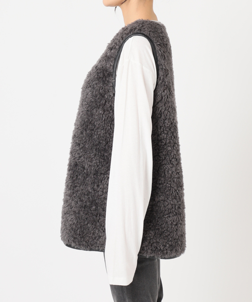 シープフェイクファージップベスト/relume WEB限定追加》シープフェイクファージップベスト（ベスト