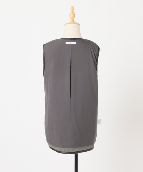 WEB限定追加》シープフェイクファージップベスト（その他アウター