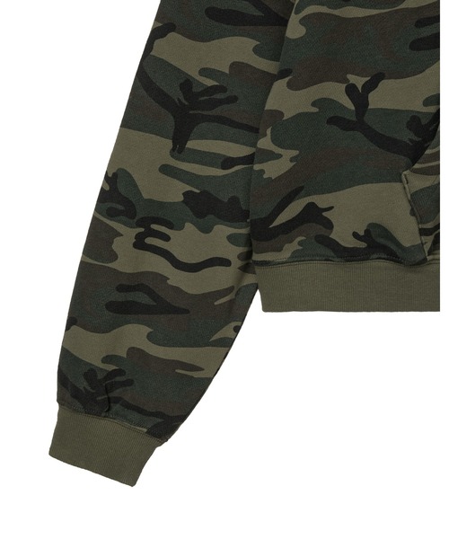 【即日発送】aeae 迷彩 パーカー WEB LOGO CROP HOOD ZIP UP（パーカー）｜aeae