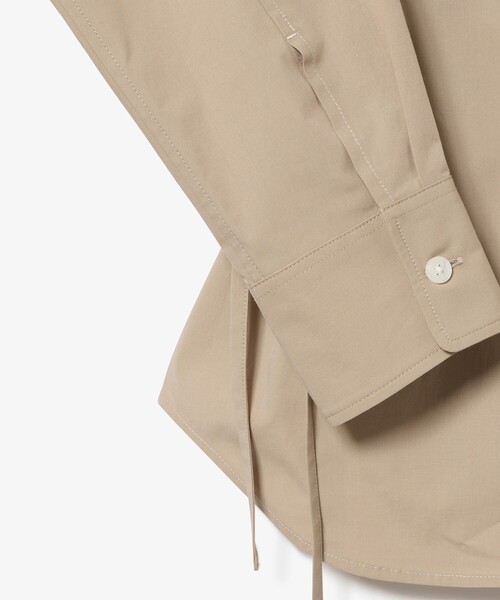 LACOSTE（ラコステ）の「リボンディテール ストレッチロングスリーブシャツ（シャツ/ブラウス・レディース・ネイビー/ベージュ・40/38/36/34）」の6枚目の写真