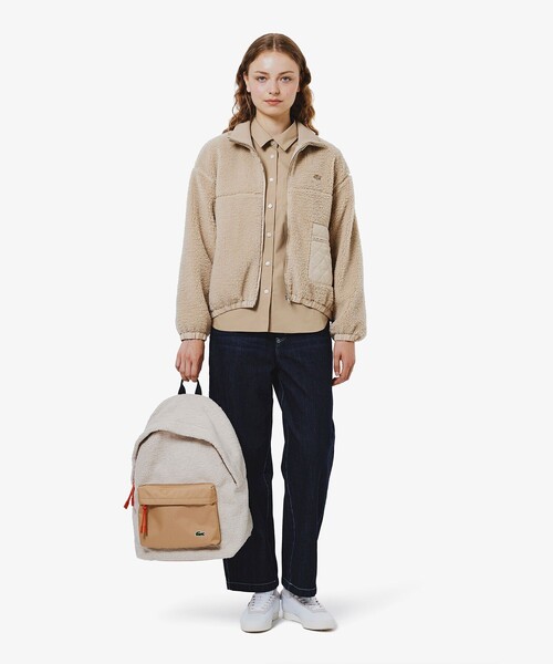 LACOSTE（ラコステ）の「リボンディテール ストレッチロングスリーブシャツ（シャツ/ブラウス・レディース・ネイビー/ベージュ・40/38/36/34）」の10枚目の写真