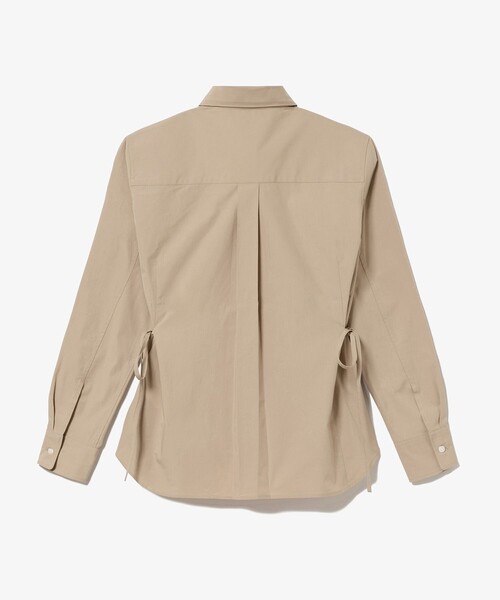 LACOSTE（ラコステ）の「リボンディテール ストレッチロングスリーブシャツ（シャツ/ブラウス・レディース・ネイビー/ベージュ・40/38/36/34）」の11枚目の写真