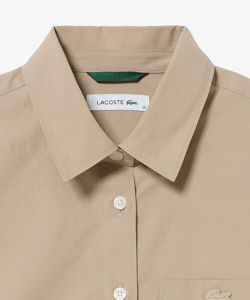 セール】リボンディテール ストレッチロングスリーブシャツ（シャツ