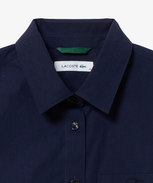 セール】リボンディテール ストレッチロングスリーブシャツ（シャツ