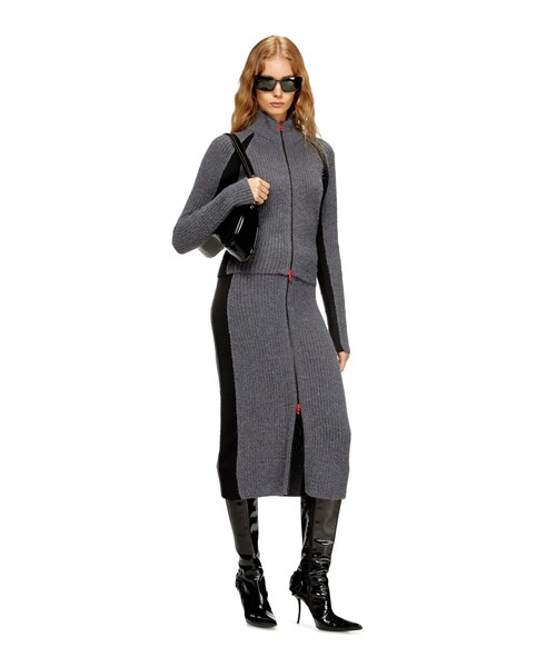 DIESEL（ディーゼル）の「ウィメンズ ニットスカート M-LOUSI（スカート・レディース・ブラウン系その他/グレー系その他・LARGE/MEDIUM/X-SMALL/SMALL）」の6枚目の写真