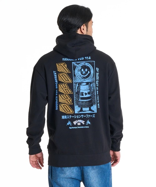 BILLABONG(ビラボン)の「BILLABONG メンズ DESTINATION PARKA パーカー 【OVER FIT】【2025年秋冬モデル】/ビラボンバックプリントプルオーバーパーカー・フーディー(パーカー・メンズ・ブラック/ブラック系その他/クリーム/オフホワイト・LARGE/X-LARGE/MEDIUM)」の3枚目の写真
