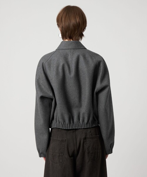 ASTRAET（アストラット）の「＜ASTRAET＞リバー ステンカラー ジップブルゾン（ブルゾン・レディース・ブラック/ダークグレー・0/1）」の11枚目の写真