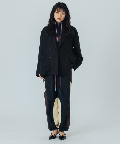 ROSE BUD（ローズバッド）の「TAILOR JACKET（テーラードジャケット・レディース・ベージュ/ブラック・M/S）」の3枚目の写真