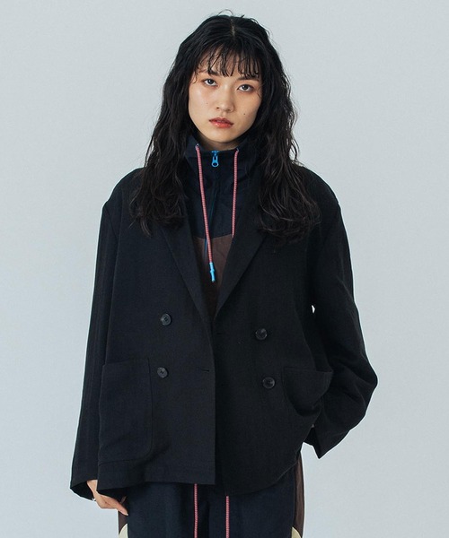 ROSE BUD（ローズバッド）の「TAILOR JACKET（テーラードジャケット・レディース・ベージュ/ブラック・M/S）」の16枚目の写真