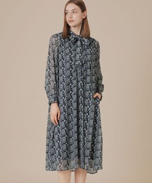 美品♥マッキントッシュロンドン◆ボタニカル　ワンピース◆サイズ46　総柄 美品♥マッキントッシュロンドン◇ボタニカル ワンピース