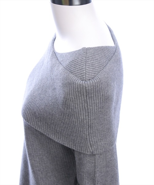 clear（クリア）の「ブローチ付きオフショルニットトップス[バレエコア ガーリー]（ニット/セーター・レディース・アイボリー/ピンク/グレー/ブラウン/ブラック・F）」の22枚目の写真