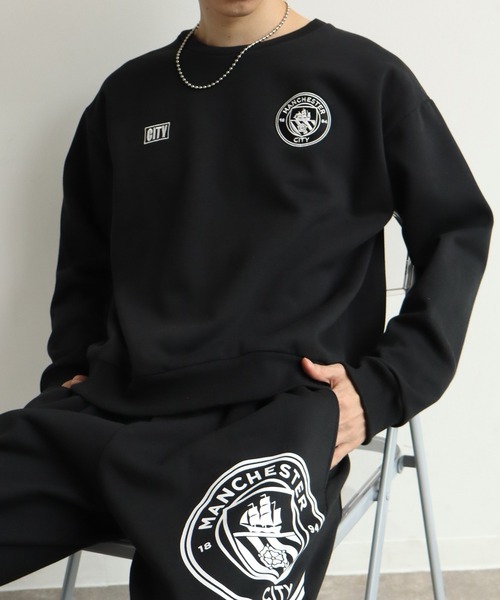 25SS【新品】STONE  袖ワッペンロゴ スウェット M 黒色 STONE ISLAND☆22FW ワッペンロゴ トレーナー LADIES NAVY