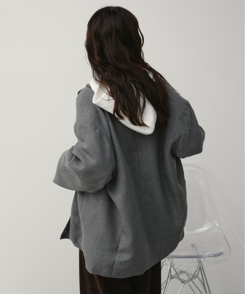 Aunt Marie's（アントマリーズ）の「クロップドフーディプルオーバー/パーカー（スウェット・レディース・ブラック/グレー/ホワイト・FREE）」の7枚目の写真