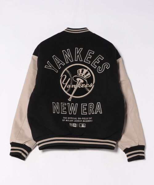 NEW ERA（ニューエラ）の「NEW ERA/ニューエラ AP MLB PATCHE BLK JP ジャケット 14745637/14745638（スタジャン・メンズ・ブルー系その他/ブラック系その他・M/L）」の3枚目の写真
